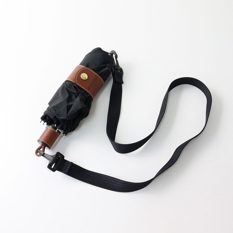 美品 ロンシャン × ディヘラ LONGCHAMP D'HEYGERE 折りたたみ傘
