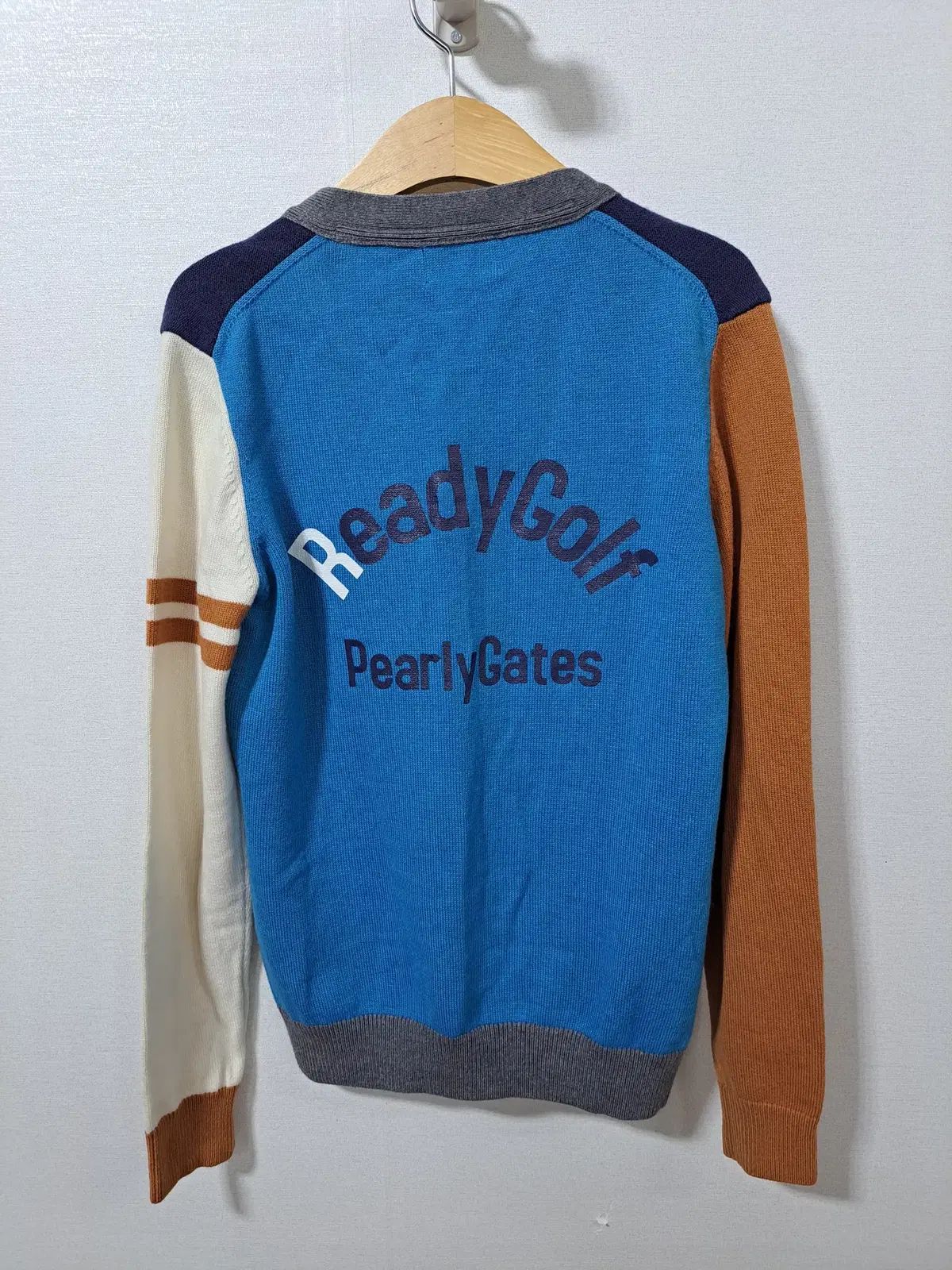 PEARLY GATES - PEARLY GATES カーディガン PEARLY GATES パーリーゲイツ カーディガン 白×レッド