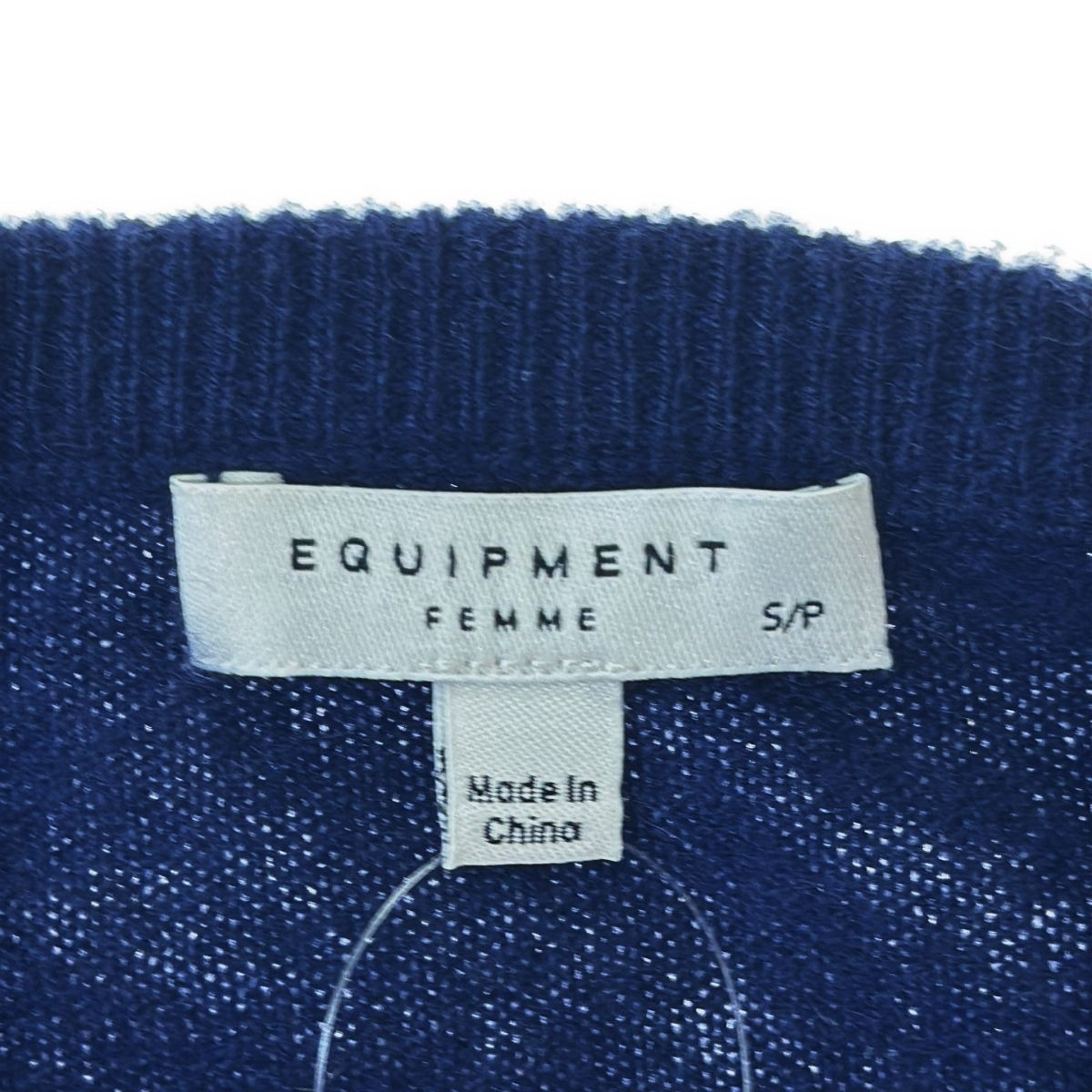 EQUIPMENT FEMME エキプモン フェム カシミヤプルオーバーニットセーター U10-SW00980 ネイビー S ITPWK5DNDLCS EQUIPMENT FEMME エキプモン フェム カシミヤプルオーバーニット