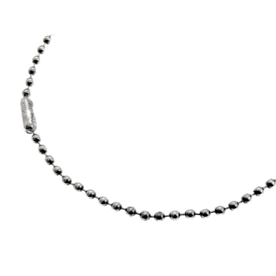 クロムハーツ CHROME HEARTS 【 Ball Chain 】 ボール チェーン シルバー ネックレス　38100