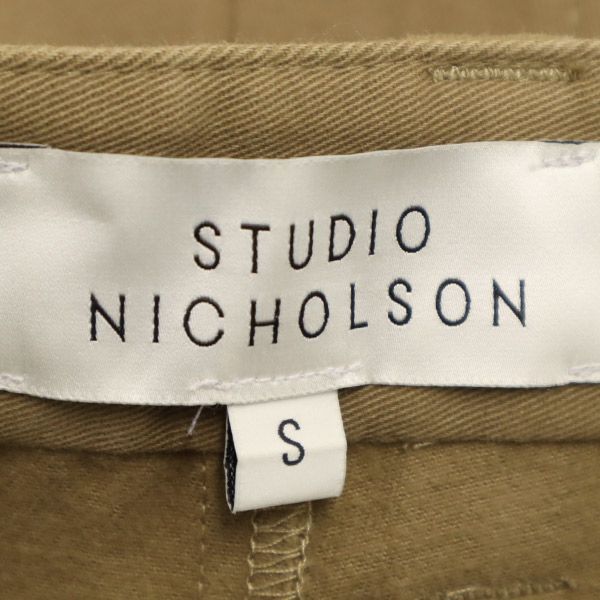 スタジオ ニコルソン タック チノ テーパード パンツ S ブラウン STUDIO NICHOLSON ボタンフライ メンズ 【中古】  【230603】-6
