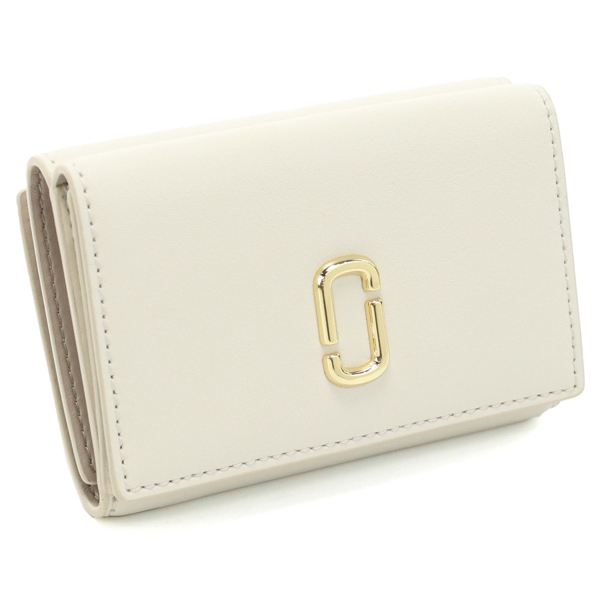 MARC JACOBS マーク・ジェイコブス THE TRIFOLD WALLET 2S3SMP005S01 三折財布小銭入付き CLOUD WHITE ホワイト系 レディース