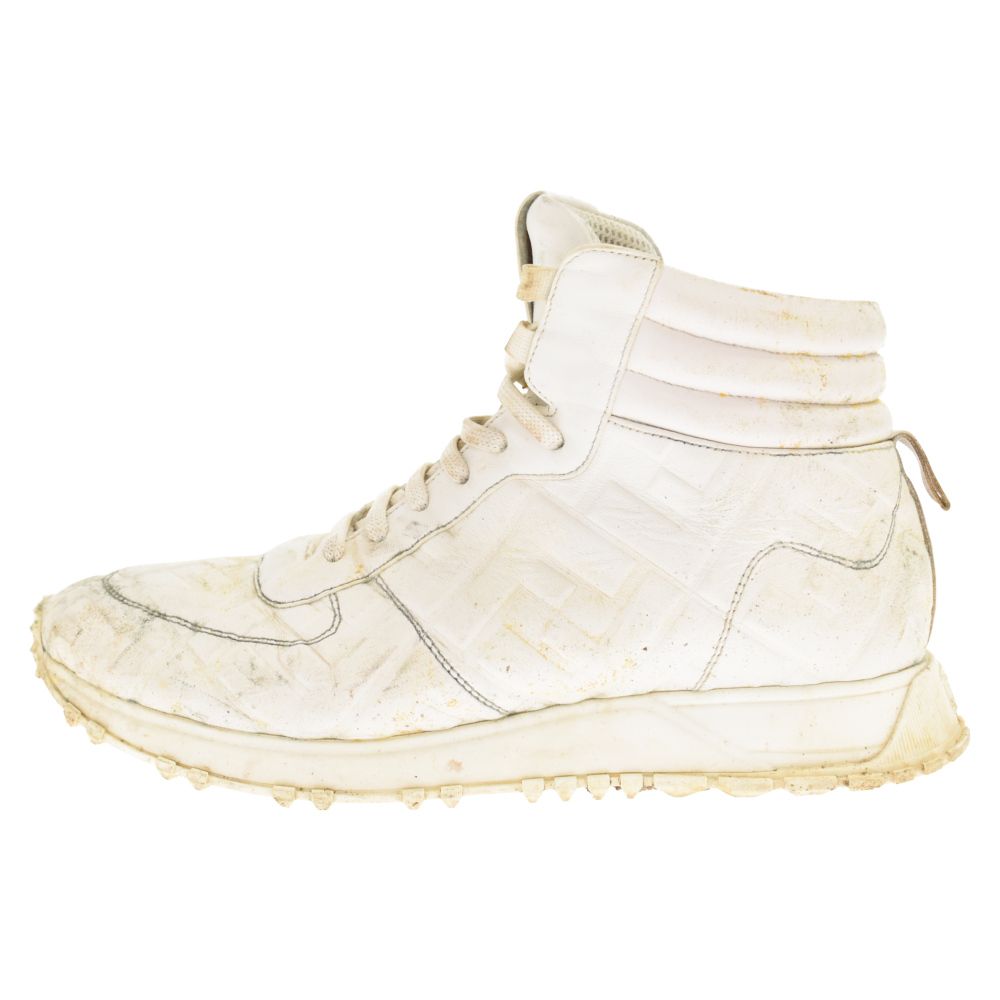 FENDI (フェンディ) ZUCCA HI-TOP SNEAKER 7E1336 ズッカ柄 ハイカット