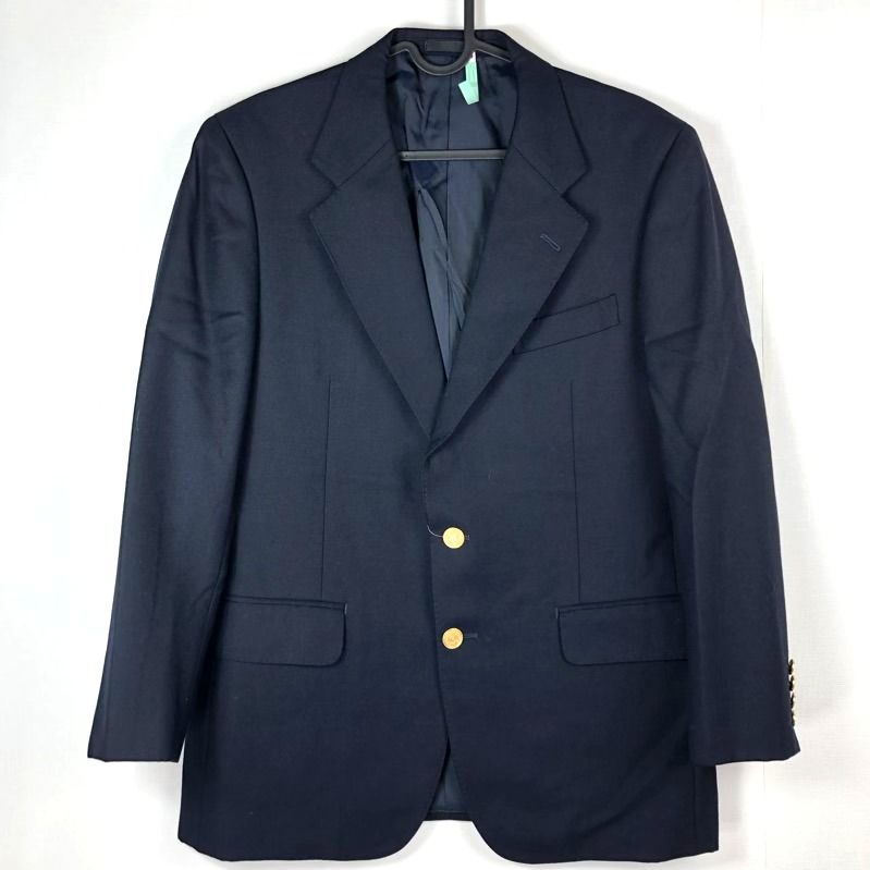 バーバリー BURBERRY ジャケット 金ボタン ネイビー ウール 870634