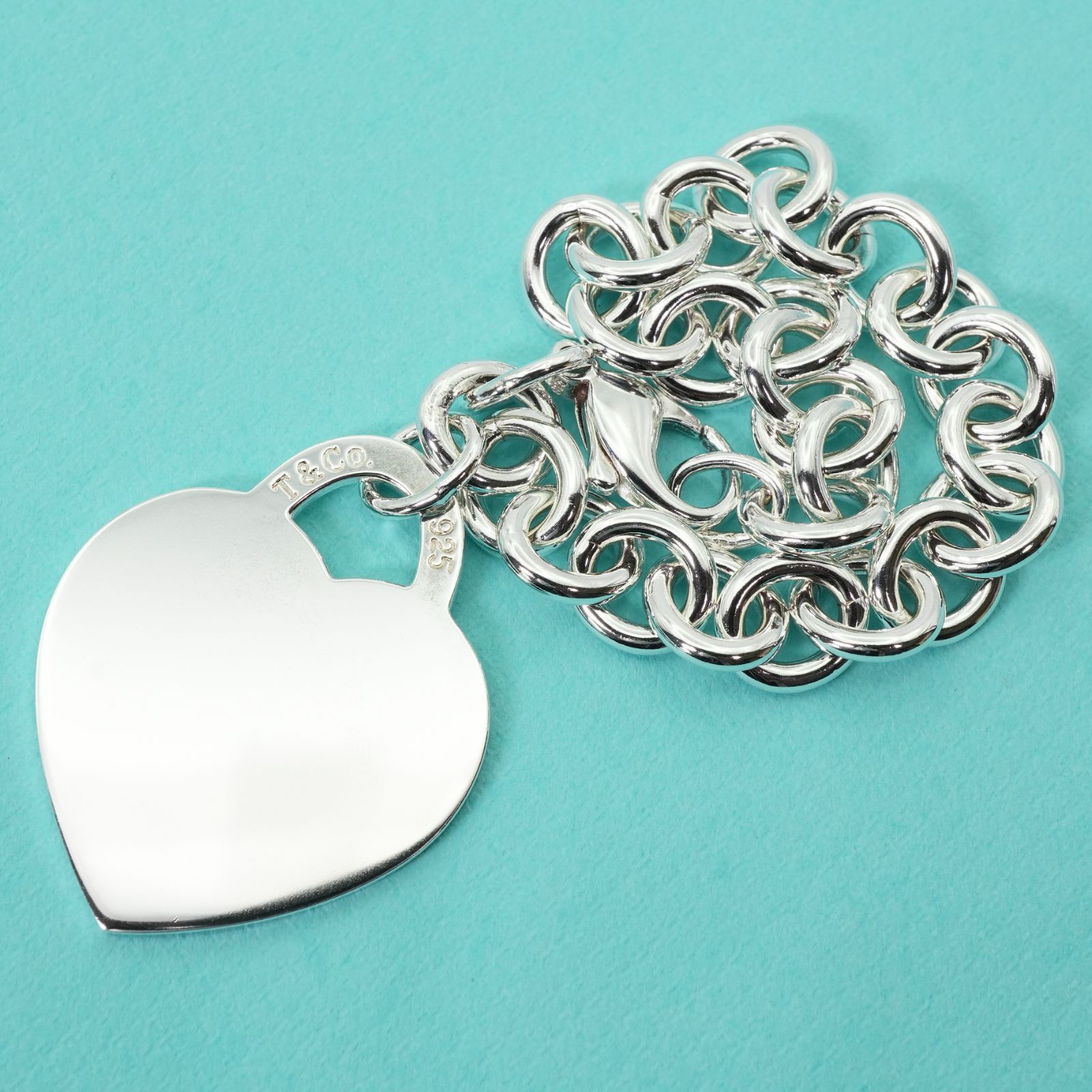 極美品 ティファニー リターントゥ ハートタグ ラージ ブレスレット/25-22