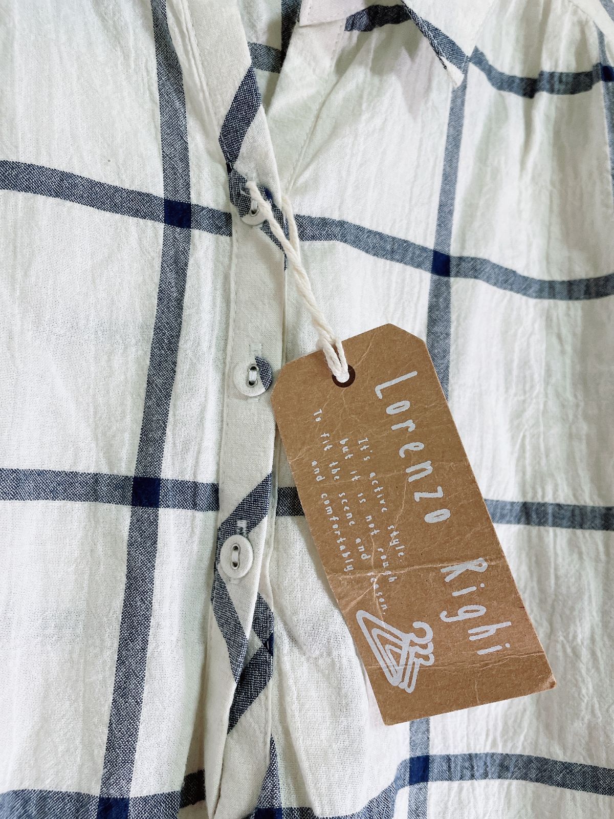 美品、タグ付き】lorenzo righi ロレンゾライ シャツ - メルカリ