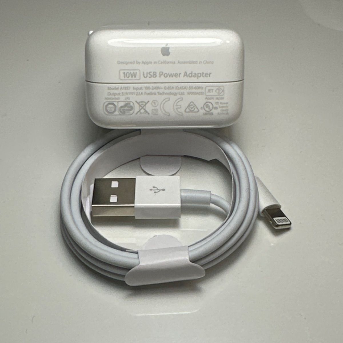 Apple ACアダプタ 10W USB 電源アダプタ MC359J/A Lightningケーブル