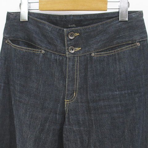 FIRMUM シルク紬糸12ozデニムテーパードパンツ ネップ インディゴ S FIRMUM シルク紬糸12ozデニムテーパードパンツ ネップ