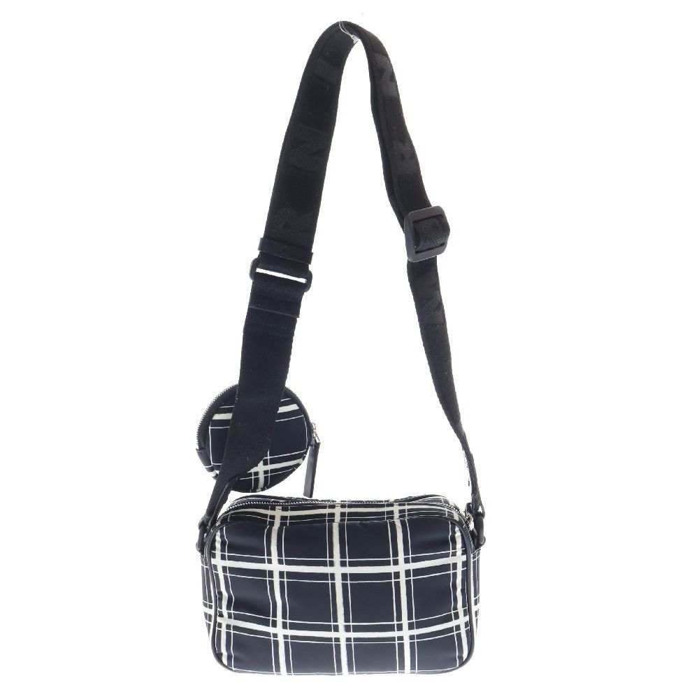 MARNI マルニ Puff checked camera bag パフチェックドカメラバッグ ショルダーバッグ ブラック/ホワイト SBMP0146U0 P6262 MARNI (マルニ) Puff checked camera bag パフチェックドカメラバッグ
