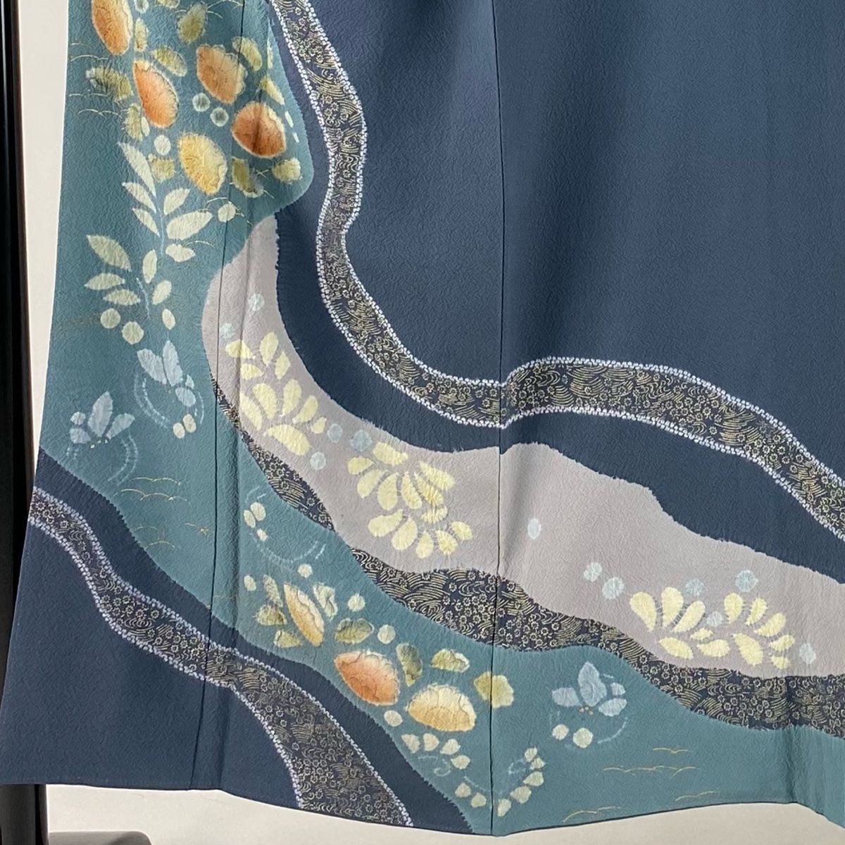 訪問着　辻が花模様　共八掛　身丈165裄67 美品 訪問着 辻が花模様 共八掛 身丈165裄67 美品