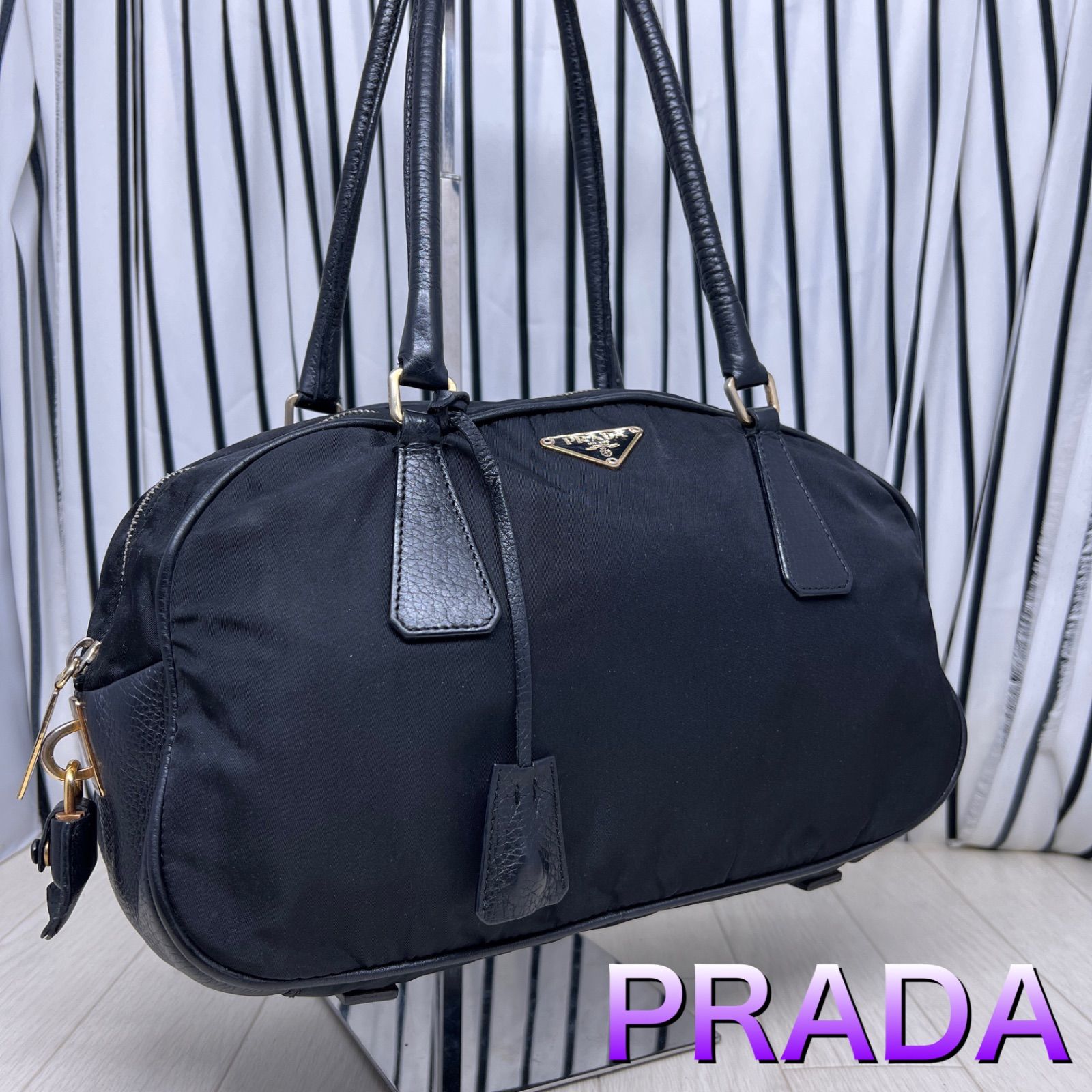 激安な 【美品】PRADA×プラダA4収納可能ゴールド色プレートトート