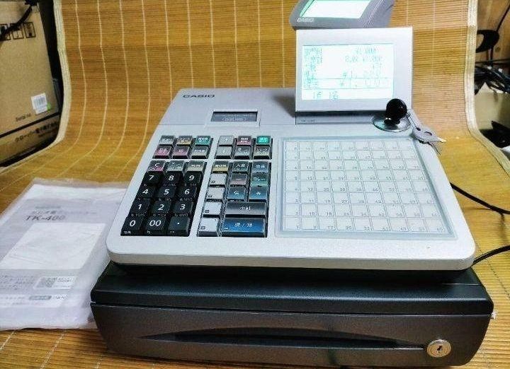カシオレジスター　TK-400　PC連携売上管理飲食向　195505 カシオ TK-400 軽減税率 対応