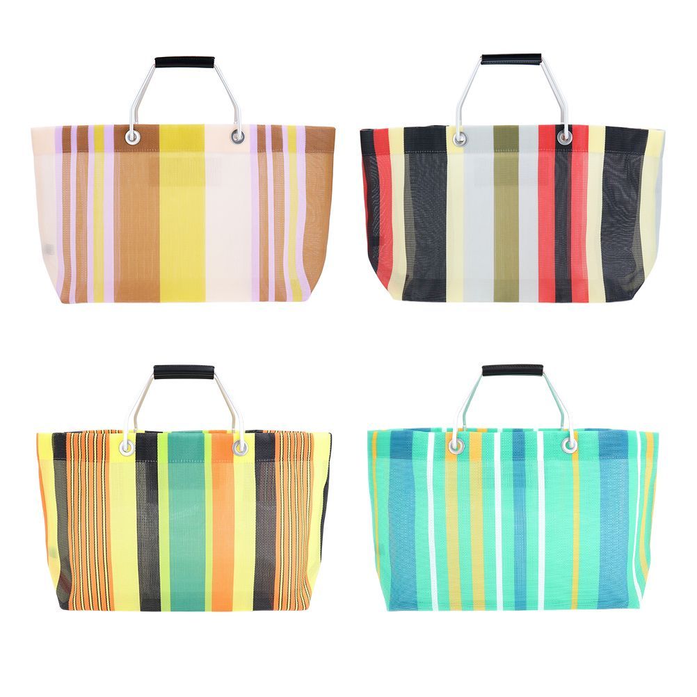 マルニフラワーカフェ トートバッグ ストライプバッグミニ MARNI