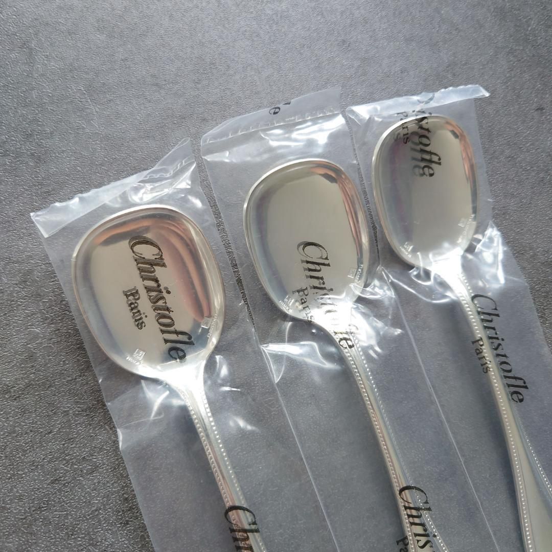 クリストフル パール 未開封 アイスクリームスプーン 3点 SKLAD-KIRPICHA_RU