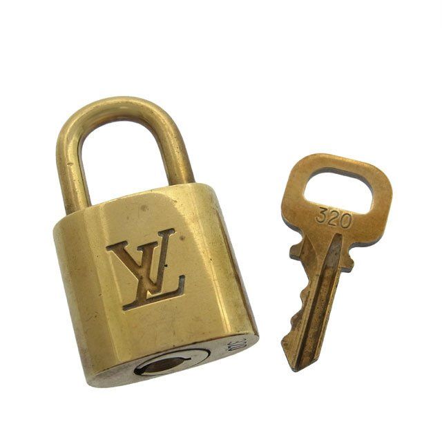 ルイ ヴィトン LOUIS VUITTON カデナ ロゴ パドロック ゴールドカラー