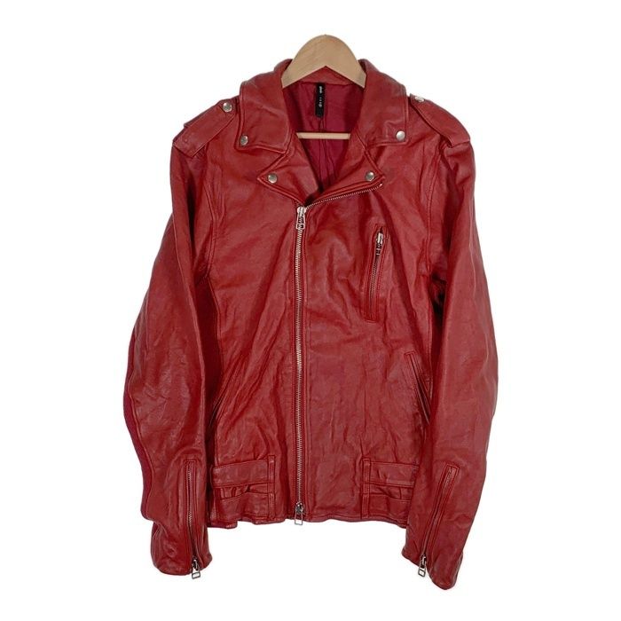 glamb レザー ジャケット 赤 glamb グラム Mercury Riders マーキュリーライダース シープスキン