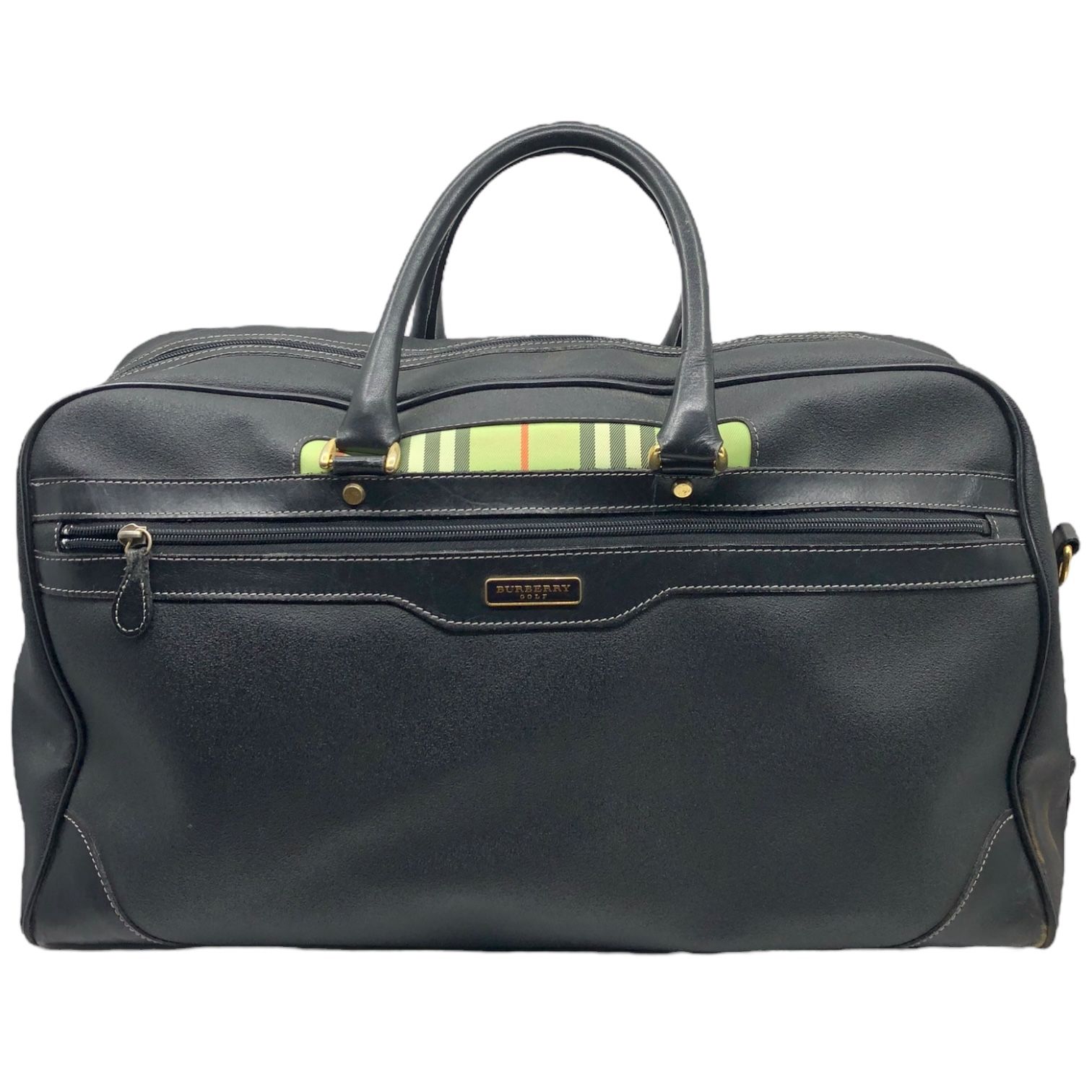 BURBERRY GOLF バーバリー ゴルフ 黒 ボストンバッグ 新品 Burberry ブラック ゴルフボストンバッグ