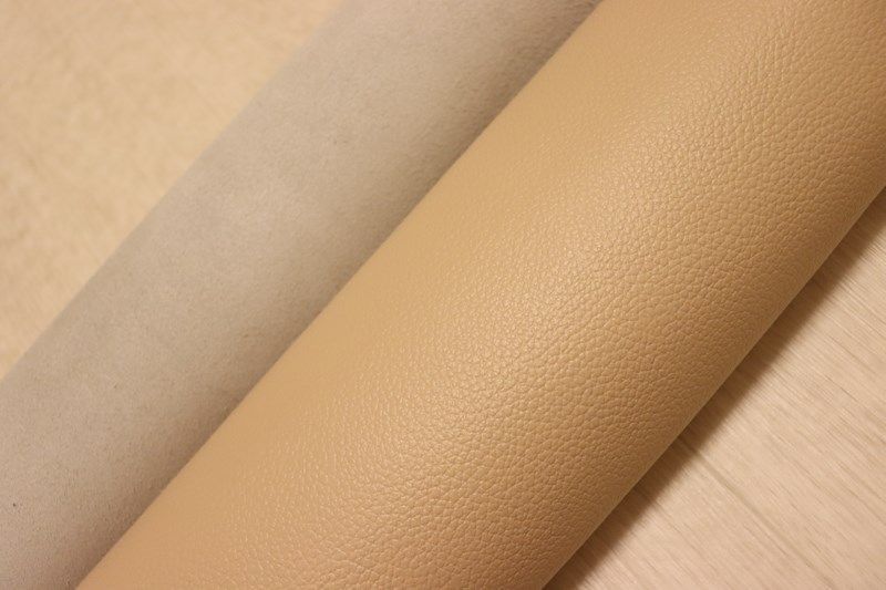 オークル 230ds クロム革 牛革 国産 レザー シボ型押し 半裁 一枚革 レザークラフト 革 皮 本革 diy 生地 材料