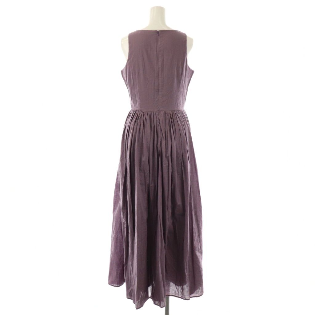 マリハ MARIHA 夏のレディのドレス ワンピース マキシ ロング ノースリーブ 38 紫 パープル AT OS