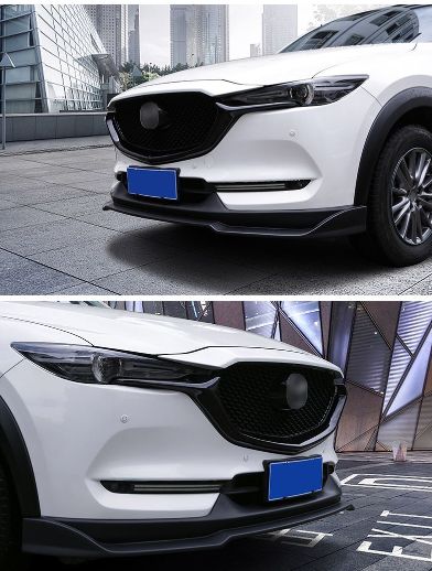 CX-5 CX-8 前期 グリルサイドモール 黒光沢 ガーニッシュセット FFCRYSTALESIA_COM