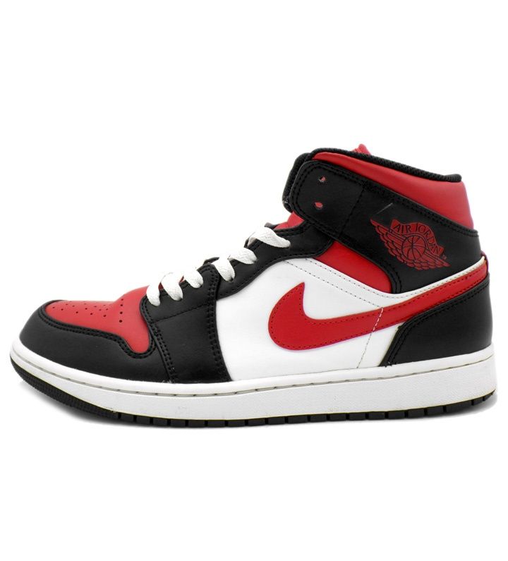 ナイキ NIKE 【 AIR JORDAN 1 MID Black Gym Red 554724 079 】 エア ジョーダン 1 ブラック ジムレッド スニーカー f25390