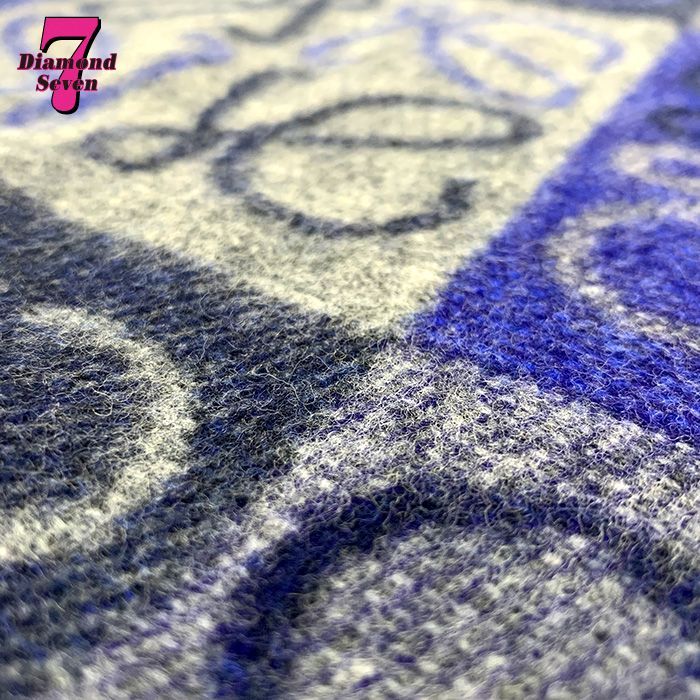 LOEWE チェッカーボードスカーフ (ウール&カシミヤ) ロエベ LOEWE