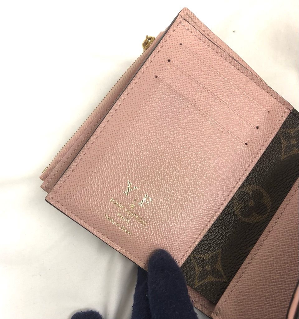 ルイヴィトン 財布 二つ折り 三つ折り モノグラム ピンク