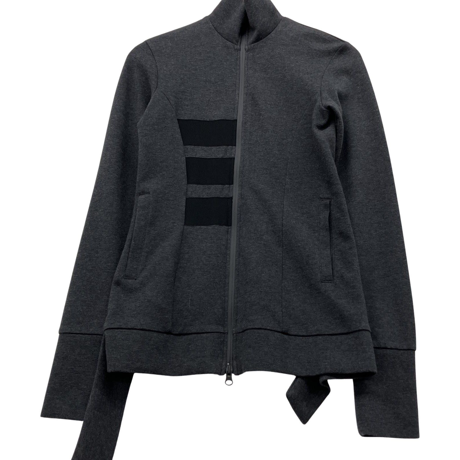 △△Y-3 ワイスリ ジップアップジャケット ライン ファスナー RN 88387 CA 40312 グレー
