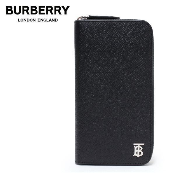 バーバリー BURBERRY LG ZIG TB ラウンドジップウォレット 長財布