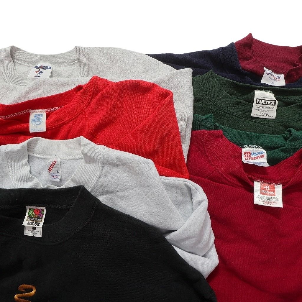 古着卸 まとめ売り USA製 スウェット 8枚セット (メンズ L /XL