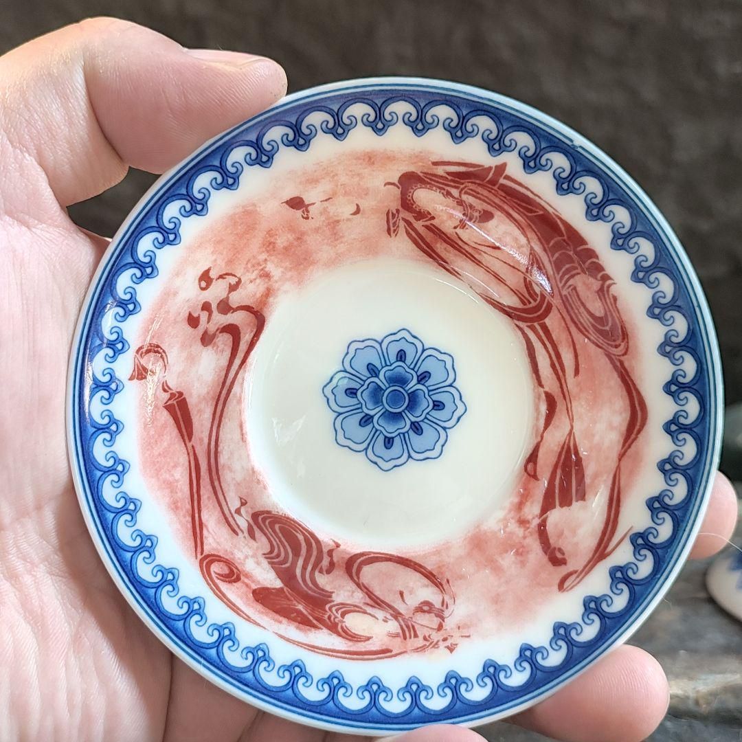 中国茶器 飛天三才蓋碗 茶碗 煎茶道具 新品未使用 飛天敦煌飛天神女三才蓋碗 茶道具 煎茶器 茶碗 新品未使用