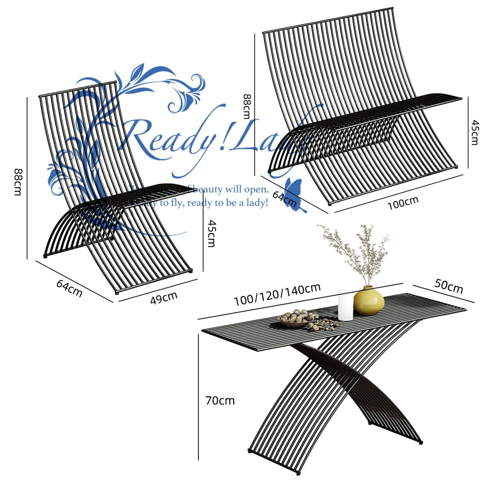 折りたたみ式 家具セット 鉄製 テーブル&チェアセット 屋外用家具 省スペース設計 ラウンジ ガーデンラウンジ 大型天板で多収納 高温焼付塗装 耐久性強化 バルコニー テラス向け 1人掛け椅子