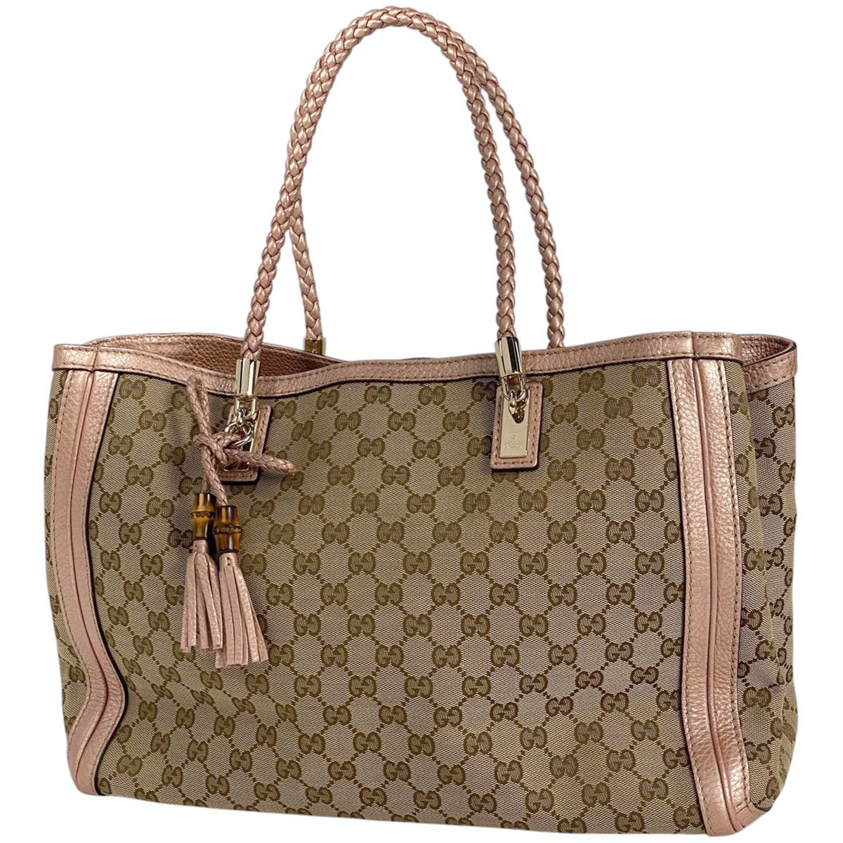 グッチ GUCCI ベラ バンブー トートバッグ タッセル GG柄 トートバッグ 