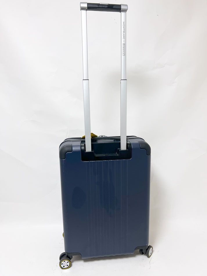 【美品】MONTBLANC ピレリ社コラボ キャリーケース４輪 機内持込み可能 美品】MONTBLANC ピレリ社コラボ キャリーケース4輪 機内持込み