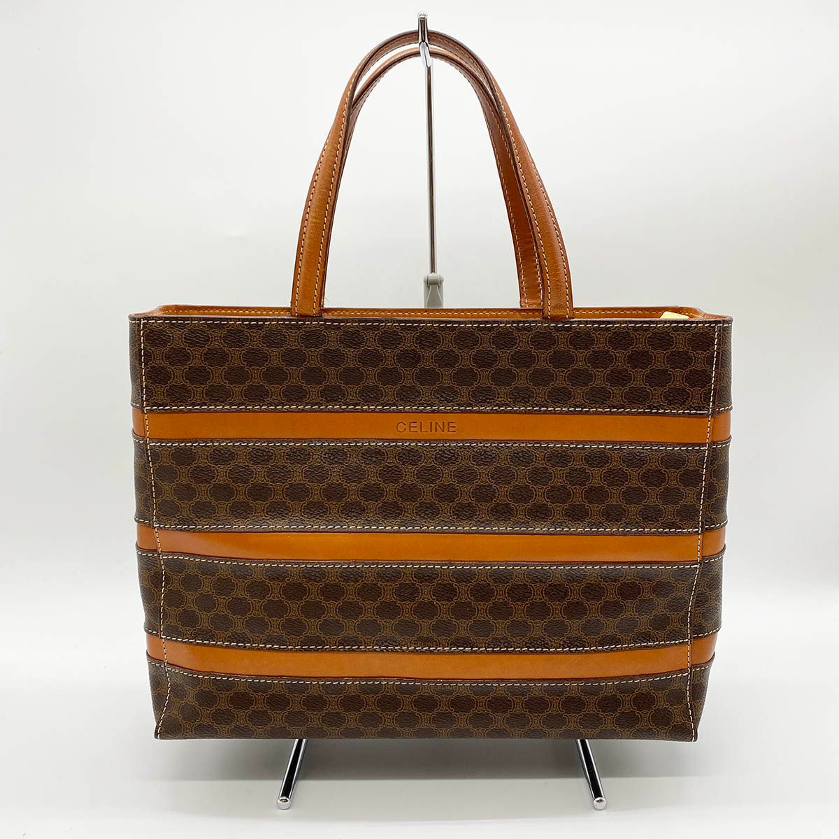 CELINE【セリーヌ】 MC96 ハンドバッグ トートバッグ マカダム柄 PVC 