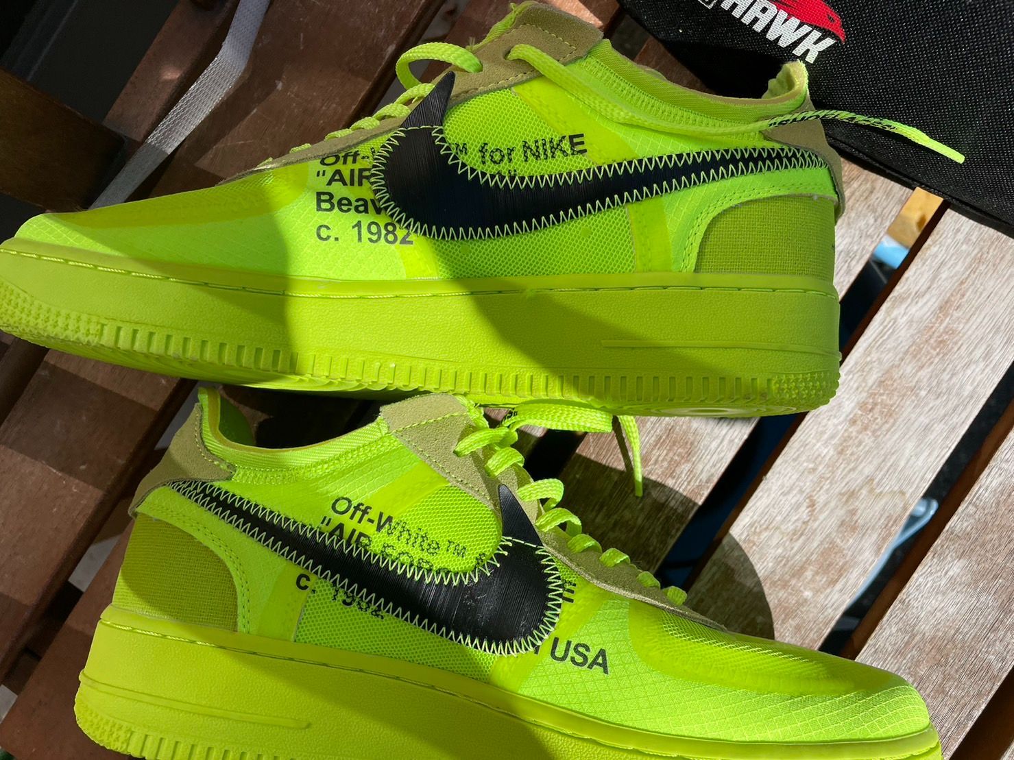 THE TEN 10 NIKE AIR FORCE 1 LOW OFF-WHITE AF1/オフホワイト/ボルト ネオンイエロー  ブラック/メンズ/サイズ (26.5cm) - メルカリ