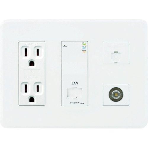 2営業日で発送 因幡電工 AC212VTLW02KITAbaniact 情報コンセント TEL LAN TV 4K8K対応 Wi-F8599594