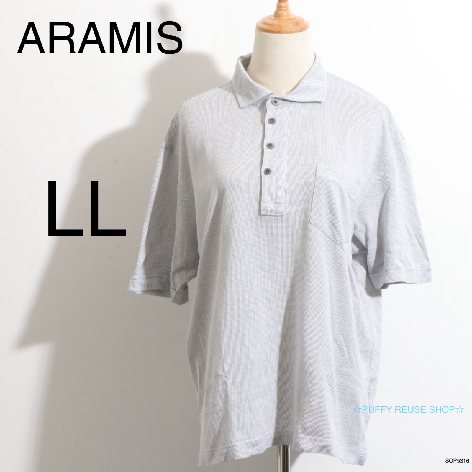 新品、未使用aramis ポロシャツ ☆美品☆ ARAMIS アラミス トップス ポロシャツ 半袖 無地