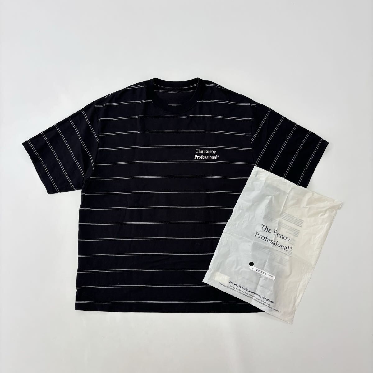 25ss 2025 Ennoy エンノイ PANEL BORDER S/S T-SHIRT パネル ボーダー
