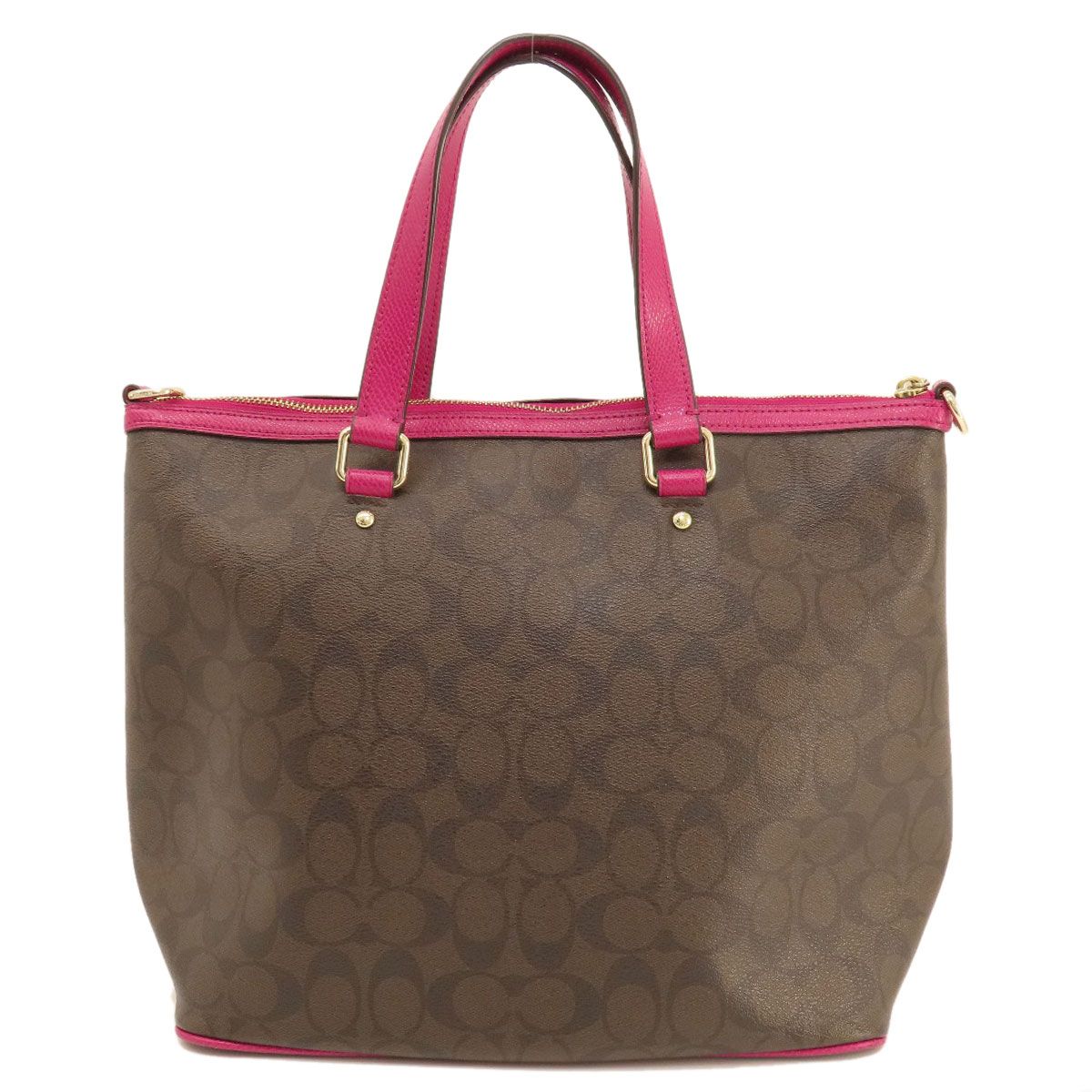 COACH コーチ F34614 シグネチャー 2WAY トートバッグ レザー 