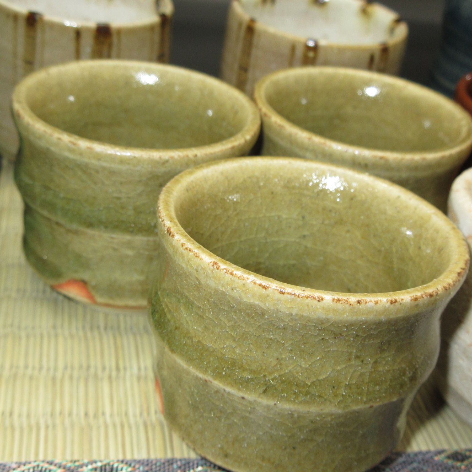 ☆陶器 瀬戸物 美濃焼 白山窯 黄瀬戸 湯呑 4個 - メルカリ