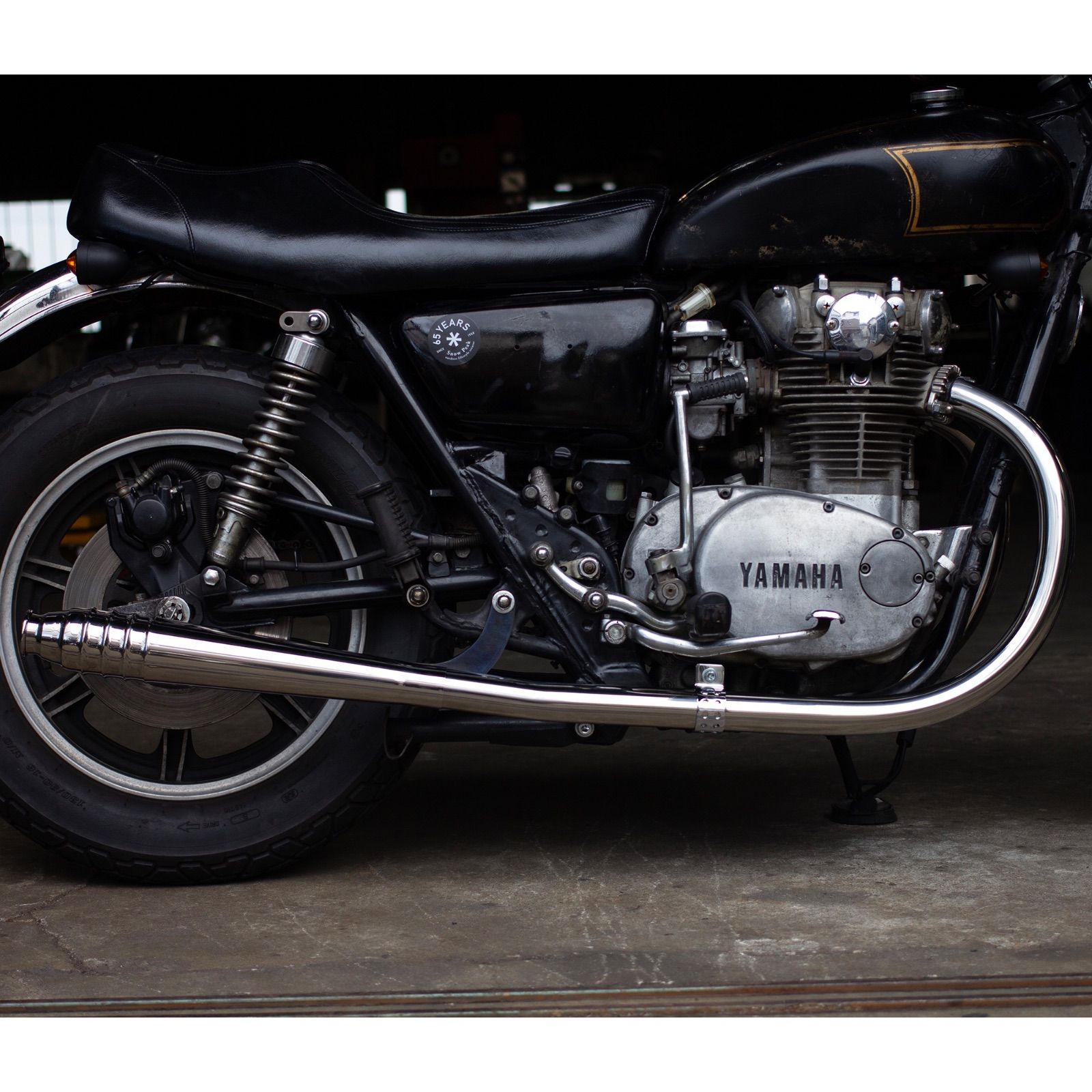 MOTOR ROCK XS650用 69メガホン フルエキゾースト MR-EX215