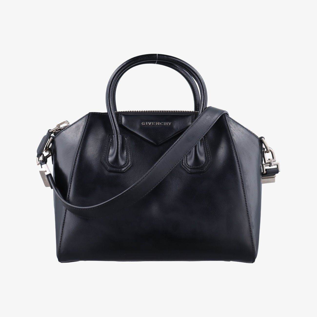 ジバンシーGivenchyアンティゴナブラックレザー3C C 0116
