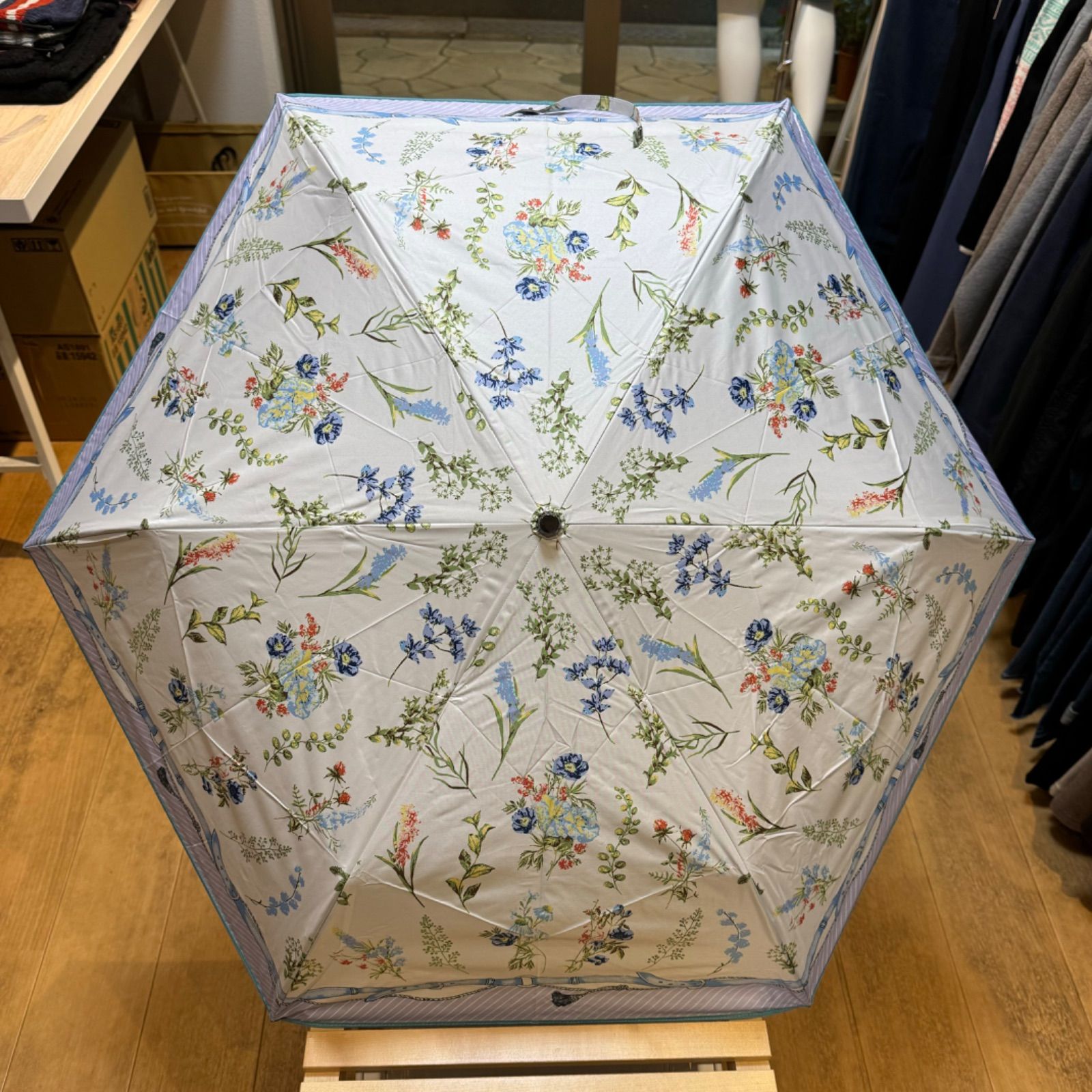 【公式】 新品Lune Jumelleルナジュメール晴雨兼用折り畳み傘日傘雨傘親骨 服＆ファッション小物