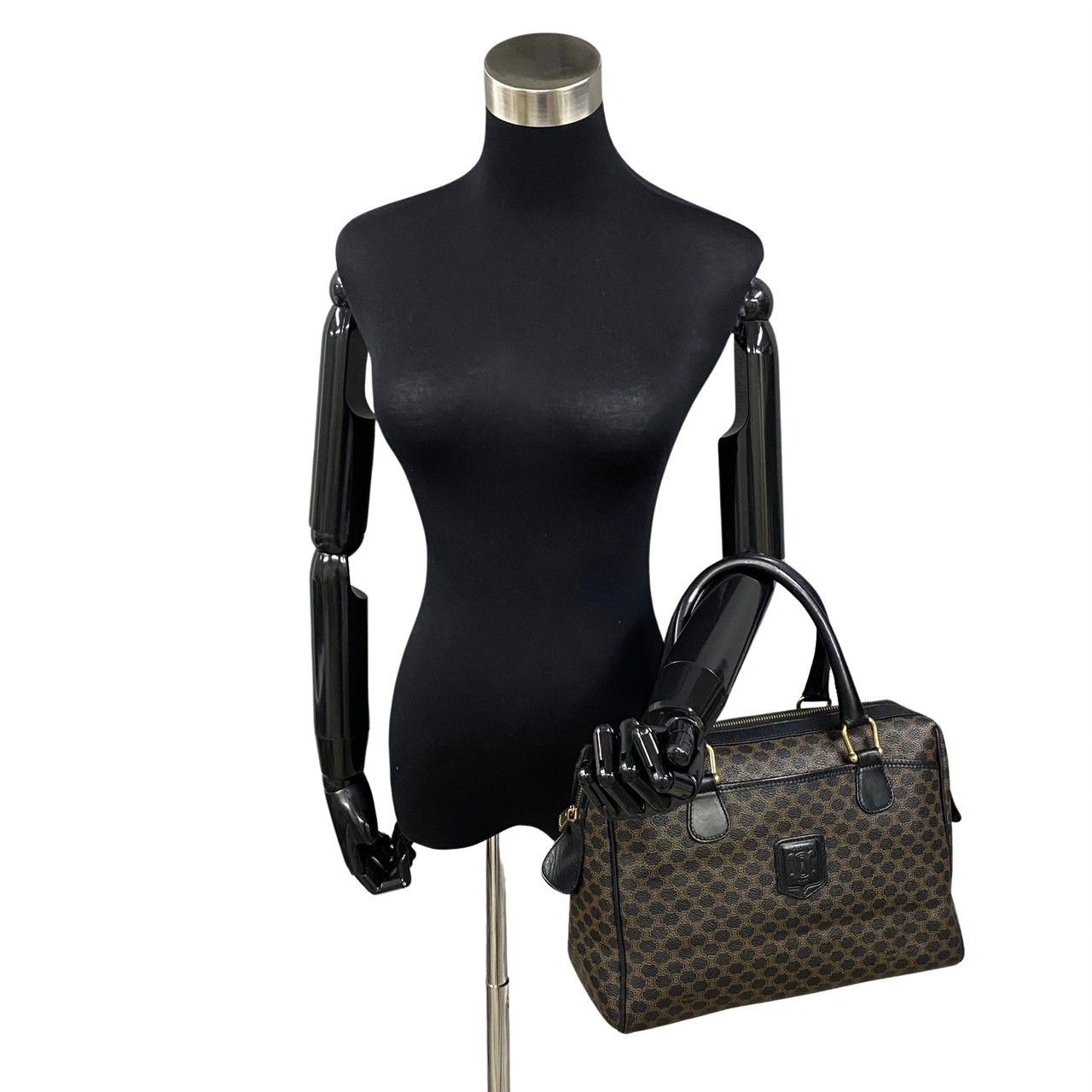希少⭐︎CELINE ⭐︎マカダム トリオンフ ボストンバッグ ヴィンテージ vintage CELINE マカダム柄 ボストン バッグ トリオンフ セリーヌ