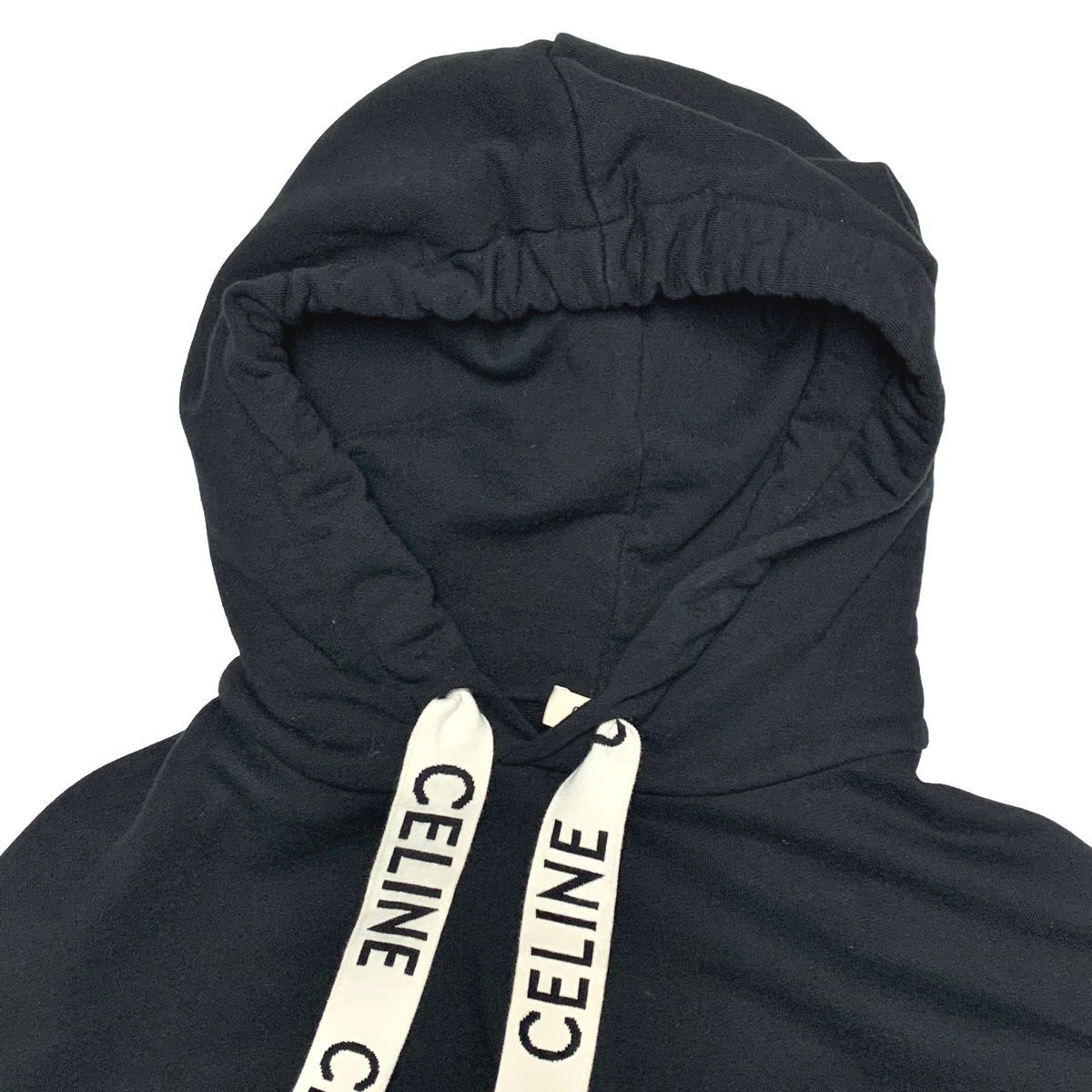 中古】 CELINE セリーヌ フード付き ルーズスウェットシャツ パーカー 