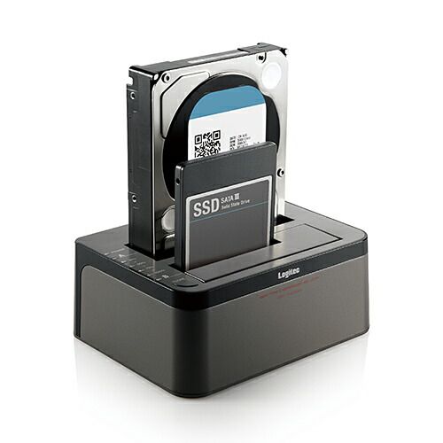 Elecom HDD Case 3.5 inch HDD & 2.5 inch HDD+SSD 2Bay Duplicator USB 3.0 with software error skip function LGB-2BDPU3ES (1 point)