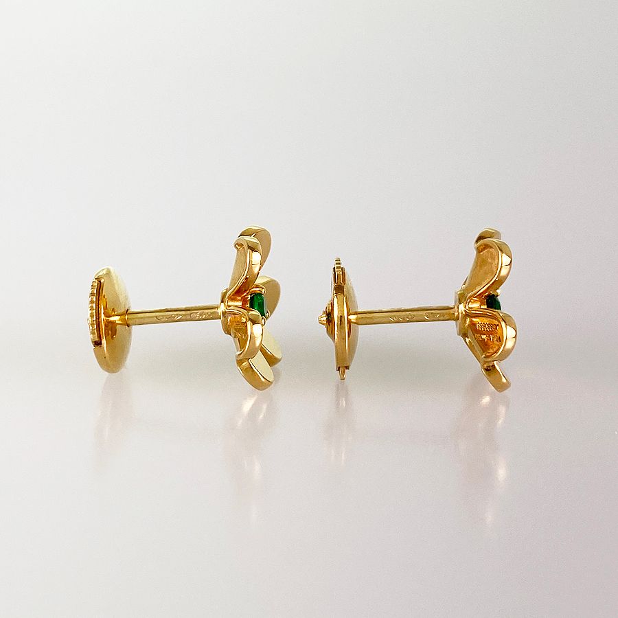 VanCleef&Arpels☆フリヴォル ピアスミニモデル_エメラルド ヴァンクリーフ＆アーペル フリヴォル ピアス ミニモデル