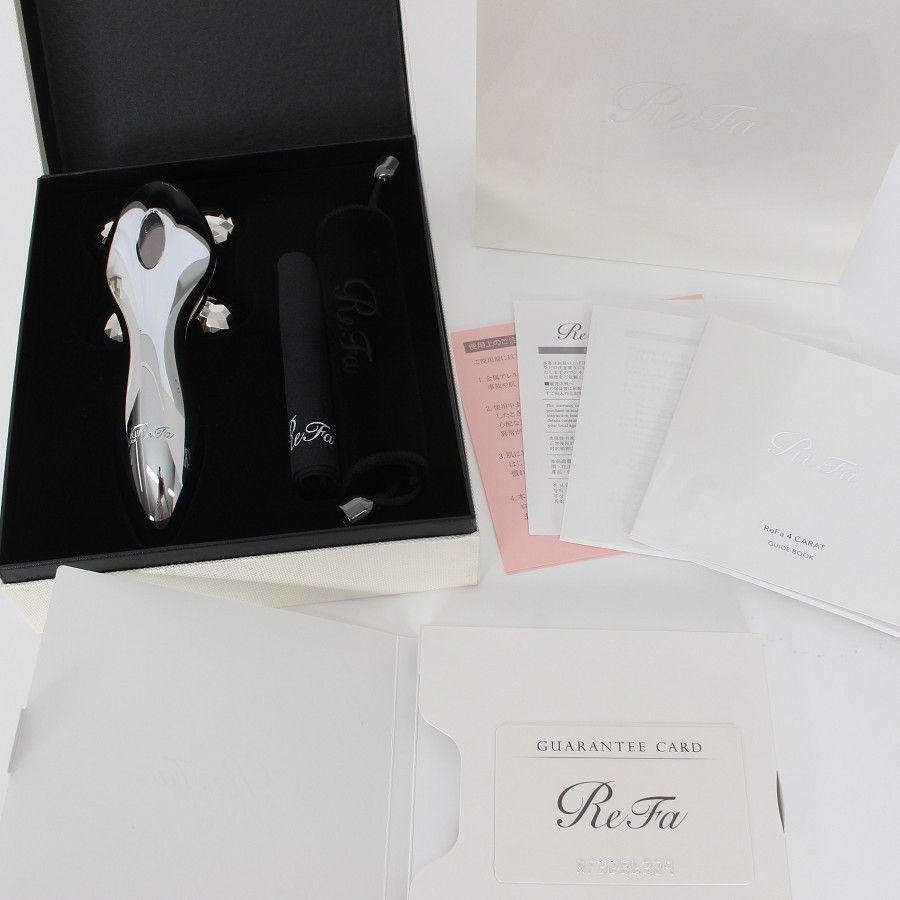MTG ReFa 4 CARAT RF-FC1932B プラチナ電子ローラー 美顔ローラー 美顔器 リファフォーカラット 本体
