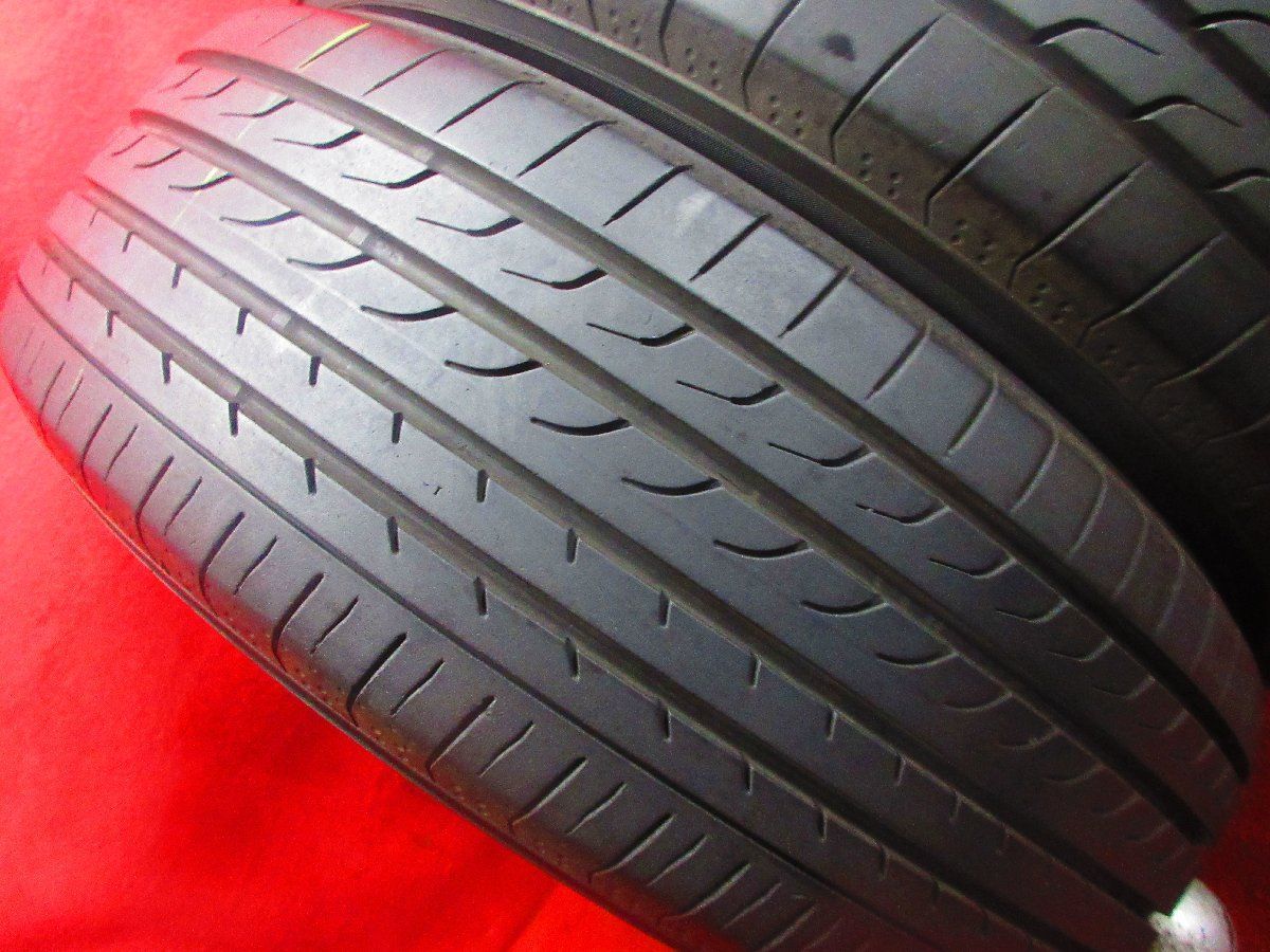 タイヤ 2本 225 60R18 ヨコハマ ブルーアース BLUEARTH RV-02 ワンボックス ステーションワゴン 溝アリ 16263T